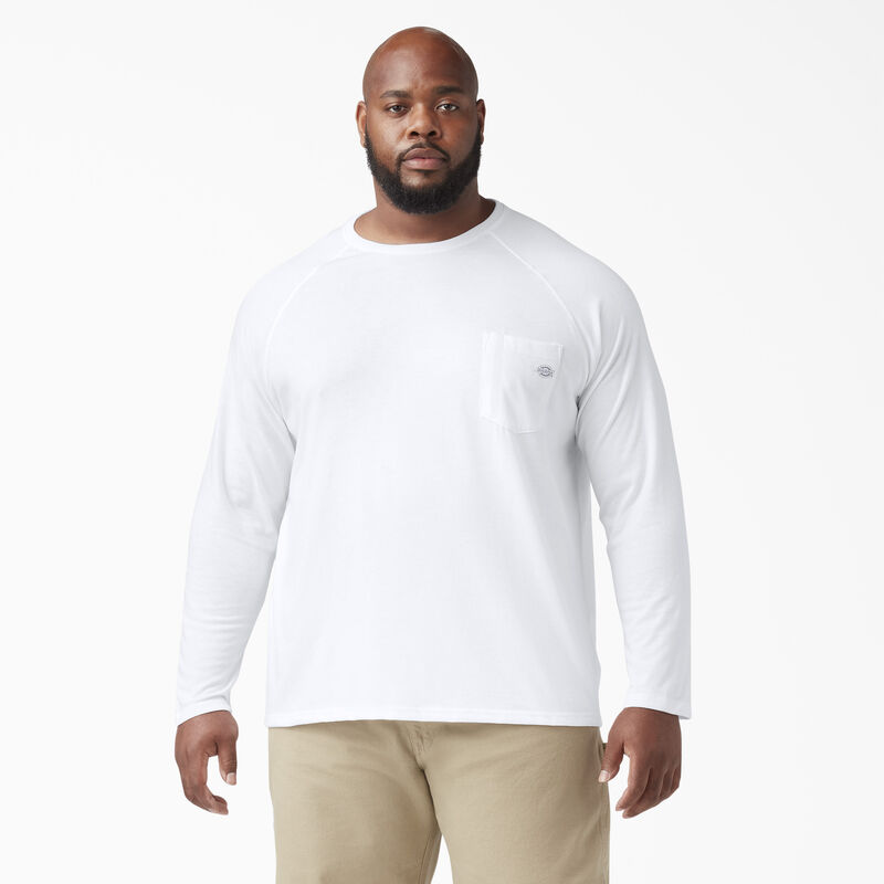 Dickies Cooling Long Sleeve Pocket T-Shirt White ID-jX5tYhNc