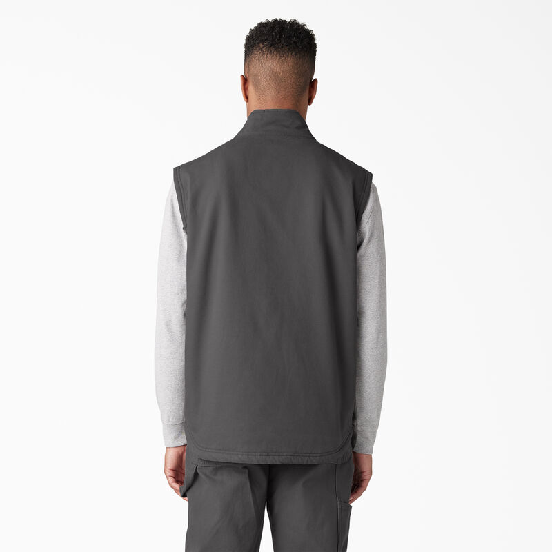 Dickies Duck Canvas High Pile Fleece Lined Vest Rinsed Slate ID-jX7SLUSM