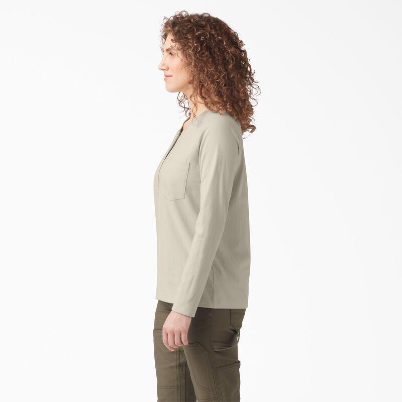 Dickies Heavyweight Henley Oatmeal ID-jsSaVEZR