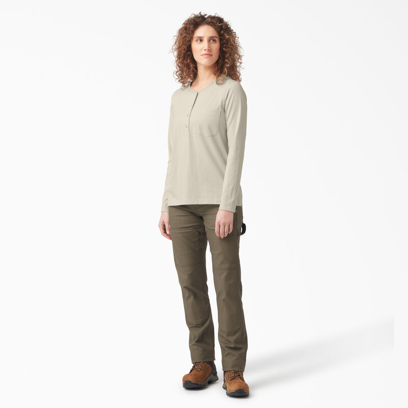Dickies Heavyweight Henley Oatmeal ID-jsSaVEZR