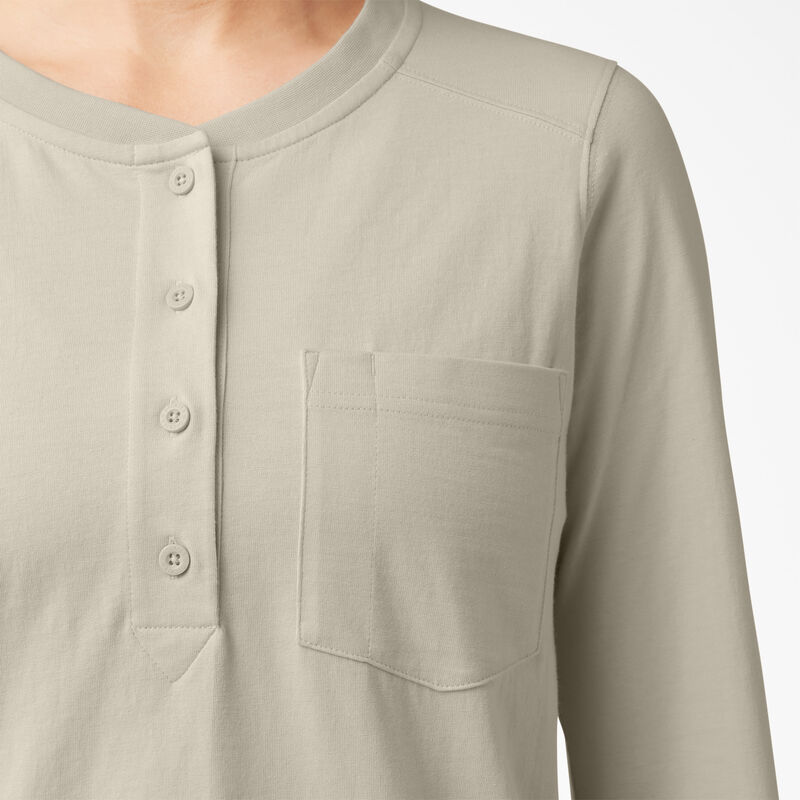 Dickies Heavyweight Henley Oatmeal ID-jsSaVEZR