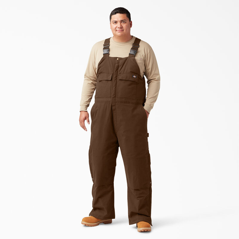 Dickies Sanded Duck Insulated Bib Overalls Timber Brown ID-jtjMvBqH