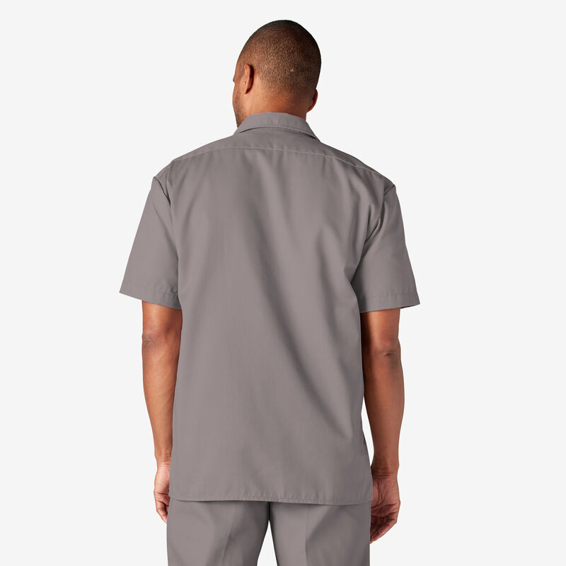 Dickies Short Sleeve Work Shirt Silver ID-k5djv3G1