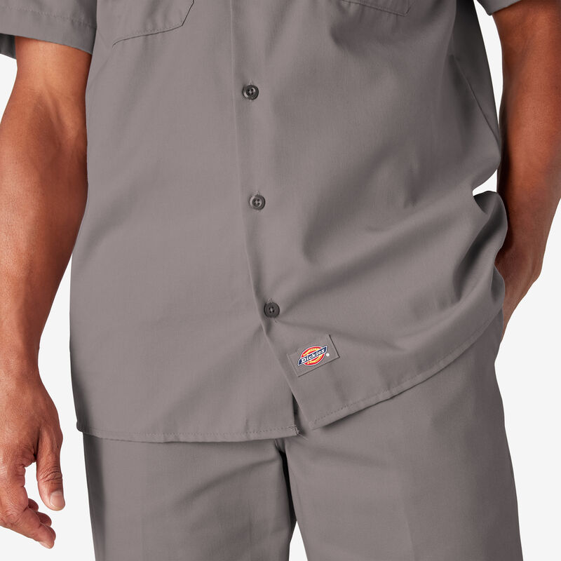 Dickies Short Sleeve Work Shirt Silver ID-k5djv3G1