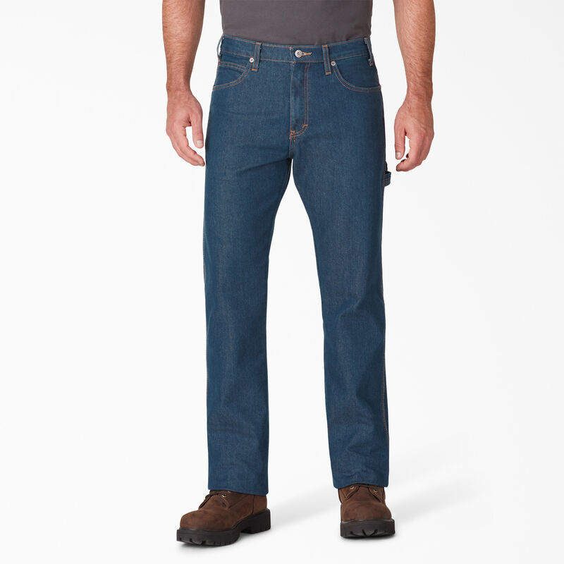 Dickies FLEX Regular Fit Carpenter Jeans Stonewashed Indigo Blue ID-k7lPqn23