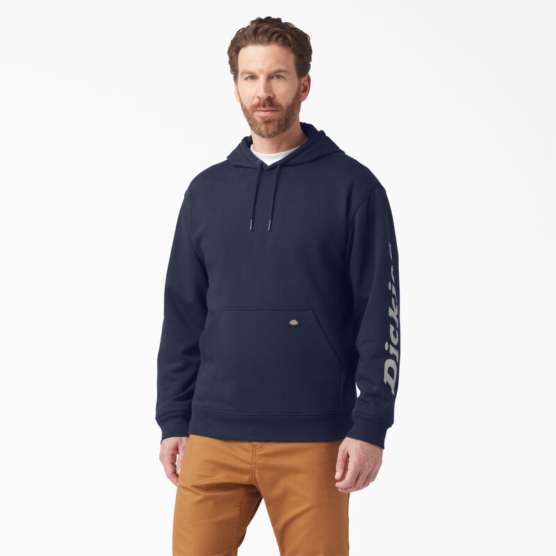 Dickies Water Repellent Logo Sleeve Hoodie Ink Navy ID-kD9hCj7U