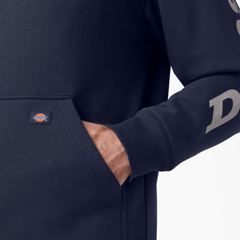 Dickies Water Repellent Logo Sleeve Hoodie Ink Navy ID-kD9hCj7U
