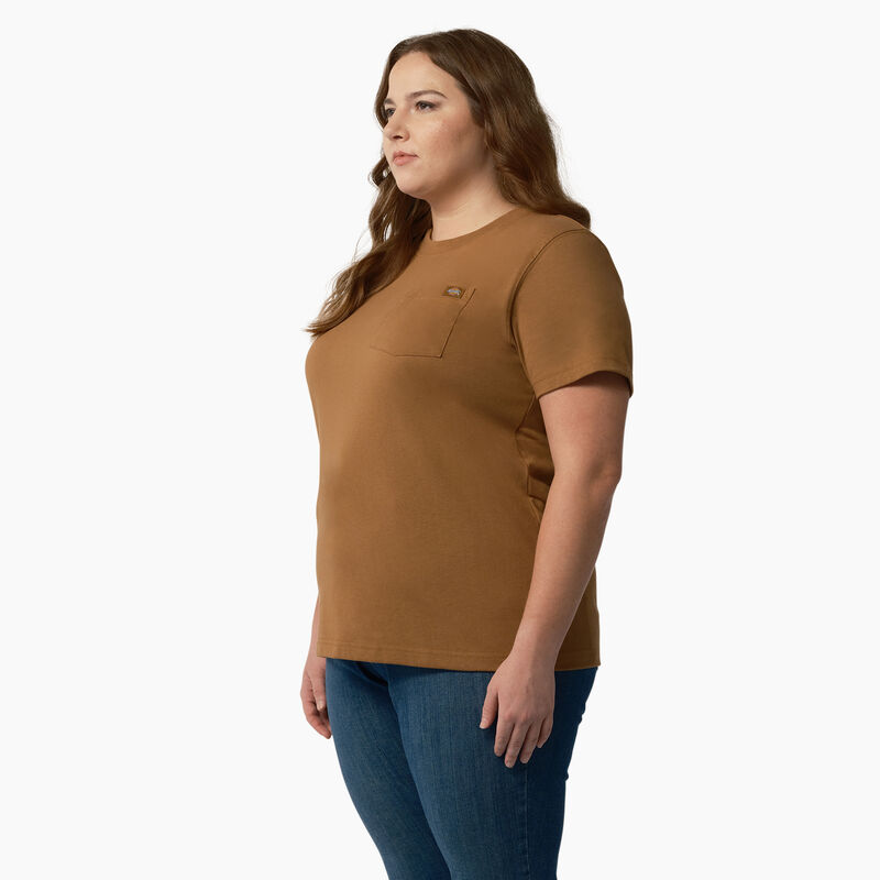 Dickies Plus Heavyweight Short Sleeve Pocket T-Shirt Brown Duck ID-kErixEnk