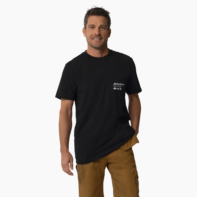 Dickies United By Work Graphic Pocket T-Shirt Black ID-kFfOynRS