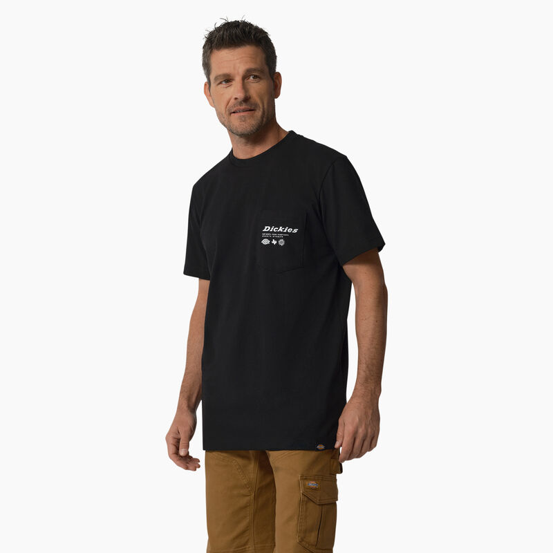 Dickies United By Work Graphic Pocket T-Shirt Black ID-kFfOynRS