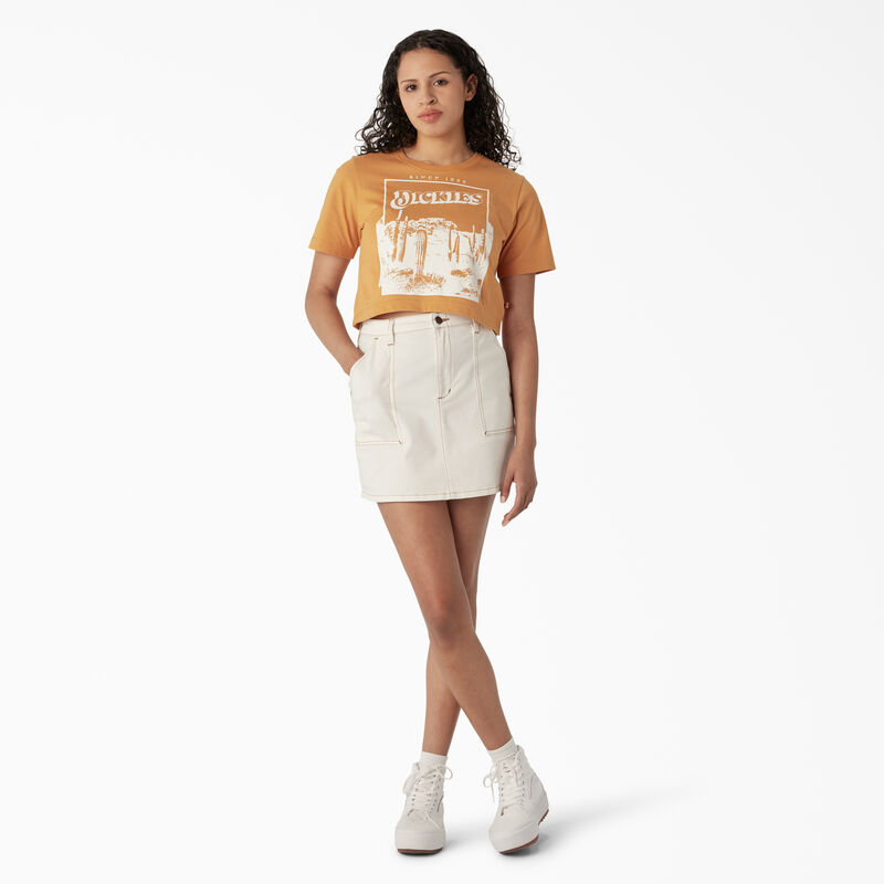 Dickies Desert Graphic Cropped T-Shirt Nugget ID-kOaqMkpl