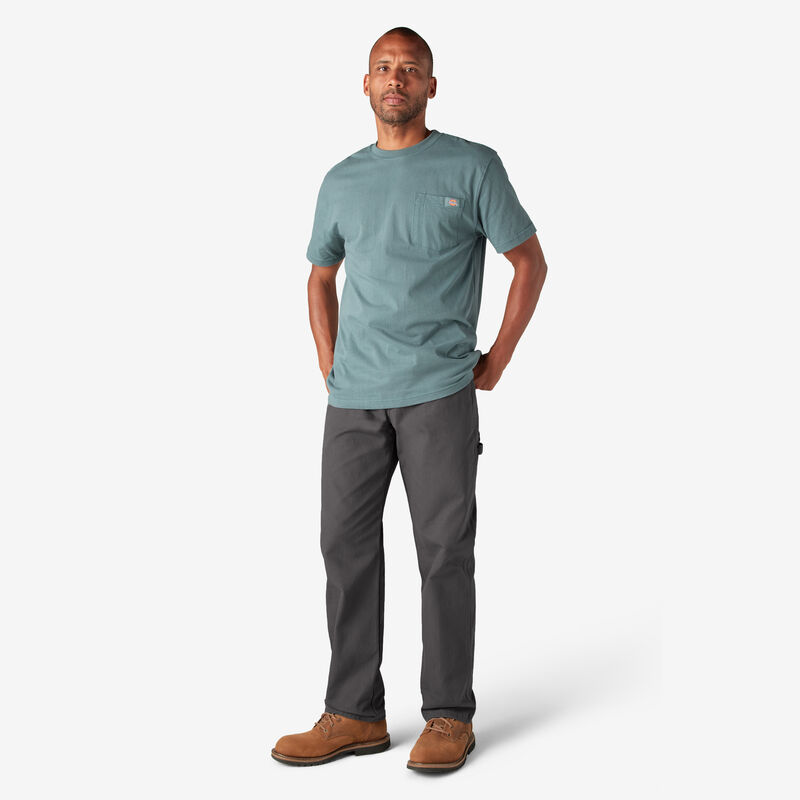 Dickies Relaxed Fit Heavyweight Duck Carpenter Pants Rinsed Slate ID-kQoPWdgD