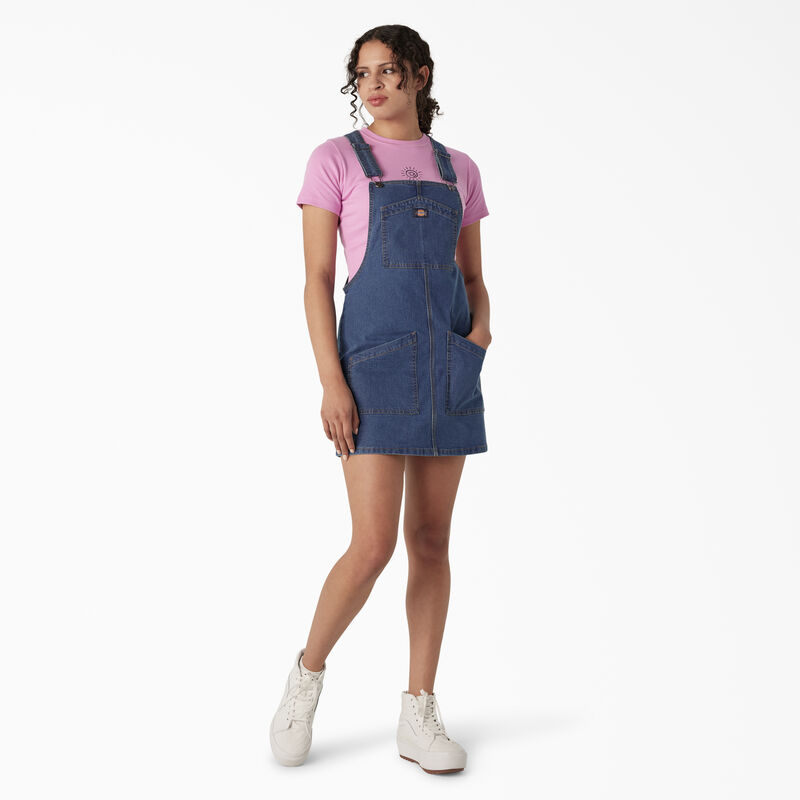 Dickies Regular Fit Denim Bib Overall Dress Stonewashed Vintage Blue ID-kRpQYsVm