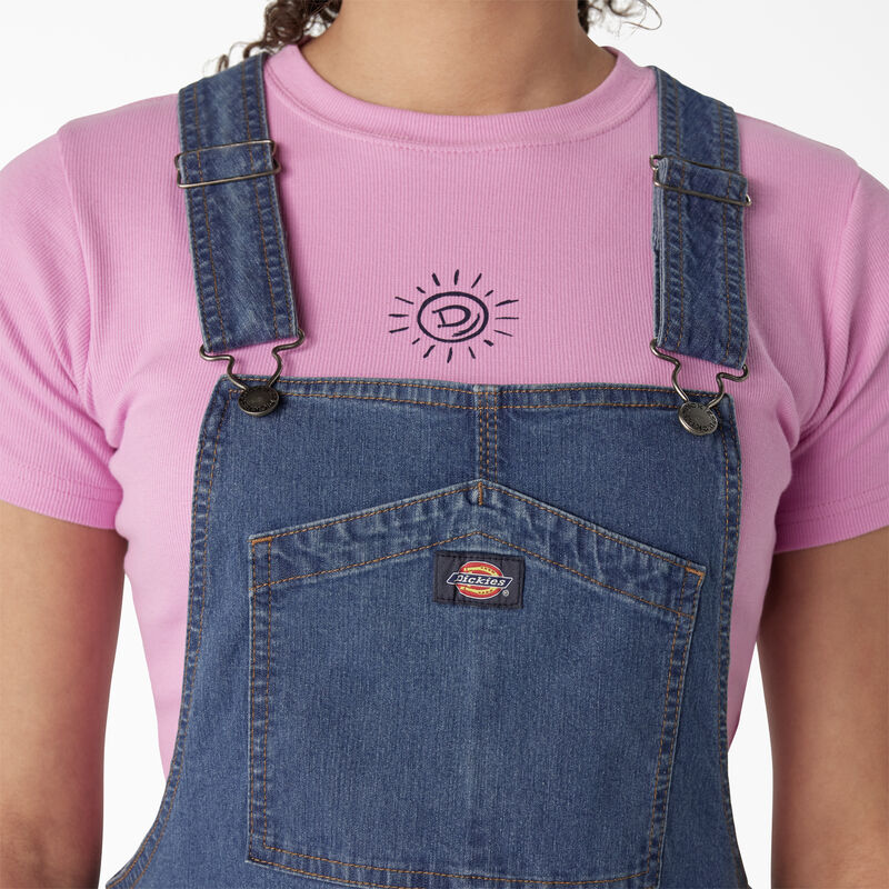 Dickies Regular Fit Denim Bib Overall Dress Stonewashed Vintage Blue ID-kRpQYsVm