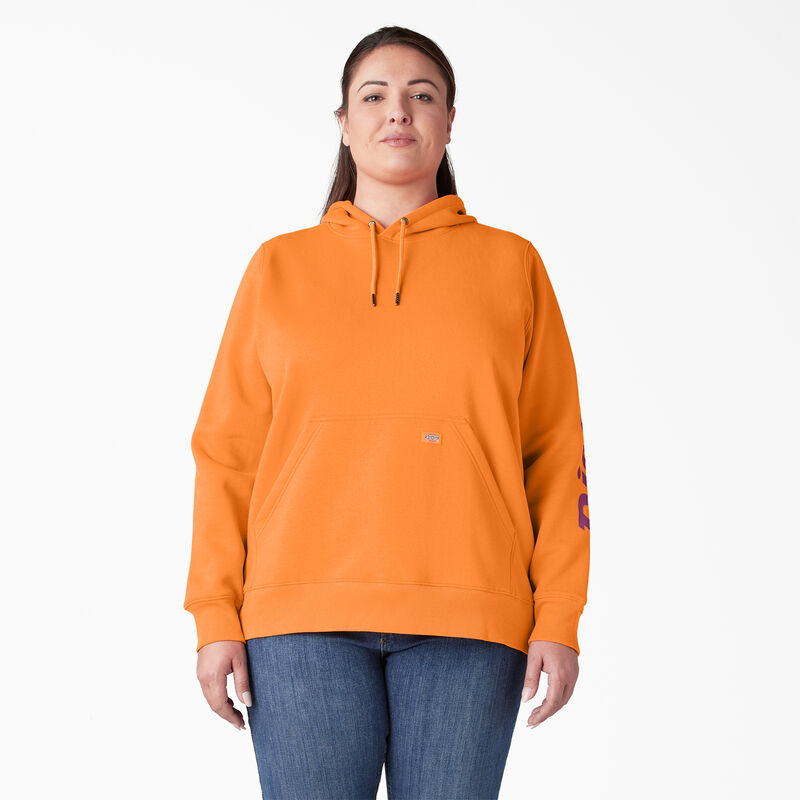 Dickies Plus Heavyweight Logo Sleeve Pullover Orange Pepper ID-kS6iDjb0