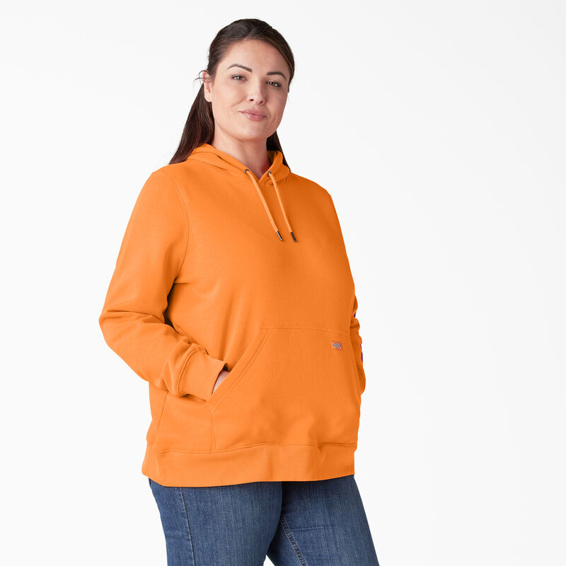 Dickies Plus Heavyweight Logo Sleeve Pullover Orange Pepper ID-kS6iDjb0