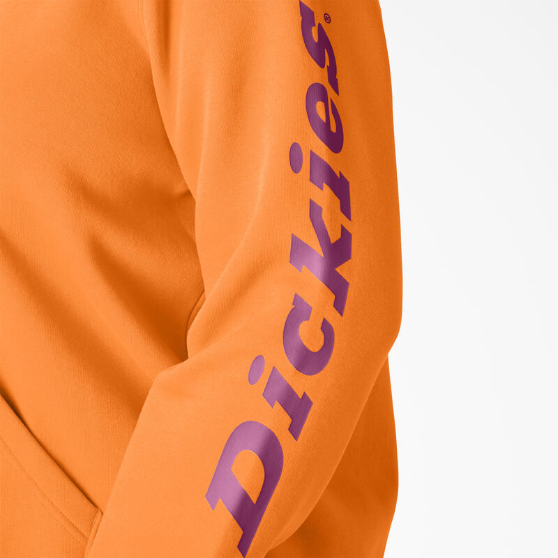 Dickies Plus Heavyweight Logo Sleeve Pullover Orange Pepper ID-kS6iDjb0