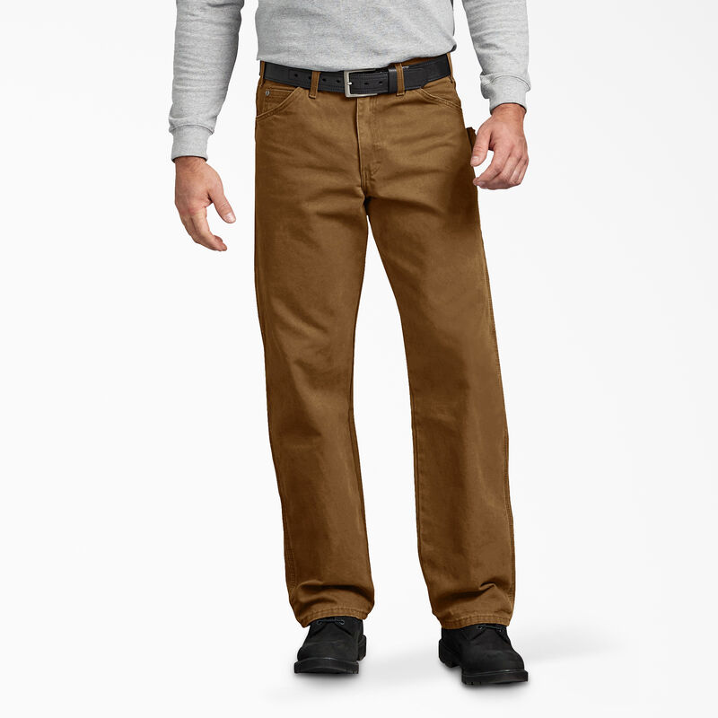 Dickies Relaxed Fit Sanded Duck Carpenter Pants Rinsed Brown Duck ID-kYvCtHkN