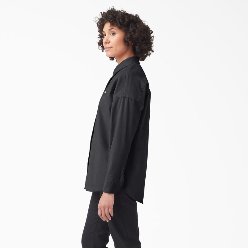 Dickies Halleyville Oversized Corduroy Shirt Black ID-kd78c1qq
