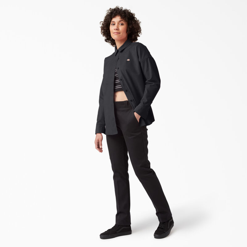 Dickies Halleyville Oversized Corduroy Shirt Black ID-kd78c1qq