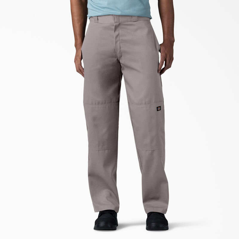 Dickies Loose Fit Double Knee Work Pants Silver ID-kdFmQDAw