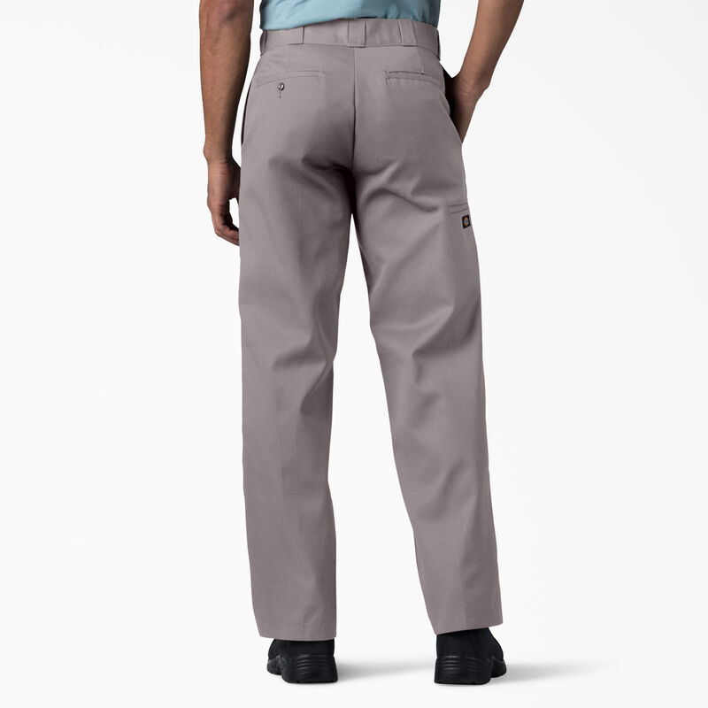 Dickies Loose Fit Double Knee Work Pants Silver ID-kdFmQDAw