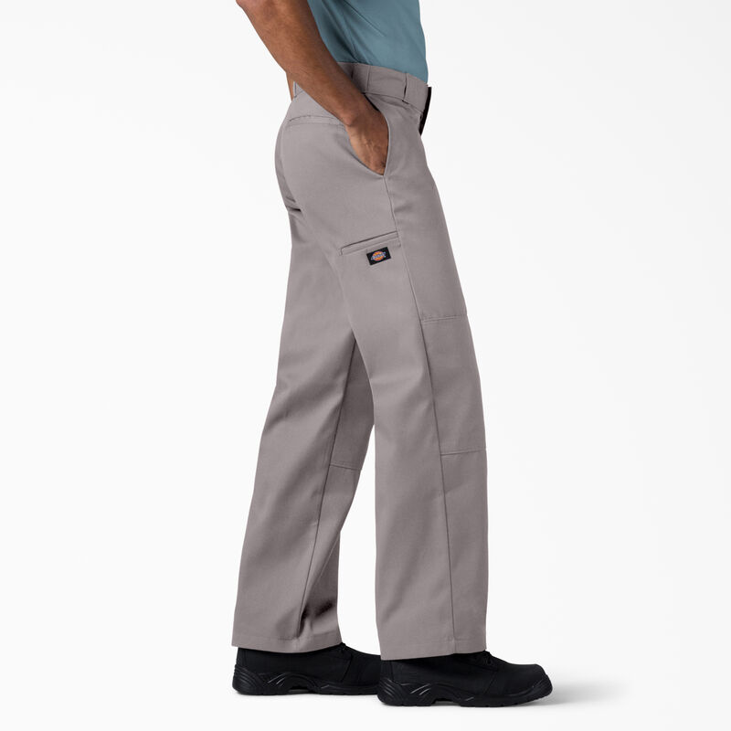 Dickies Loose Fit Double Knee Work Pants Silver ID-kdFmQDAw