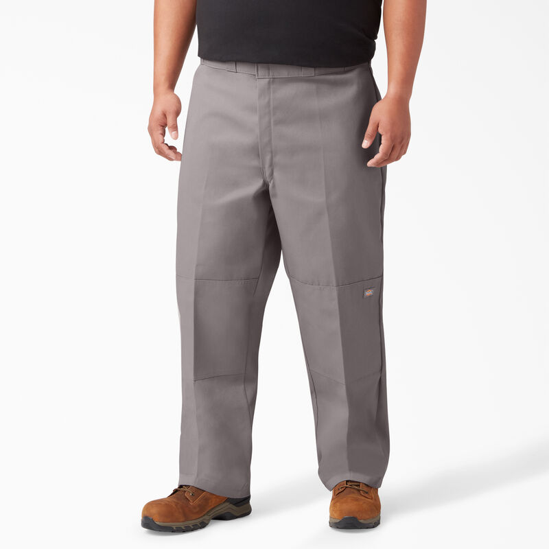 Dickies Loose Fit Double Knee Work Pants Silver ID-kdFmQDAw