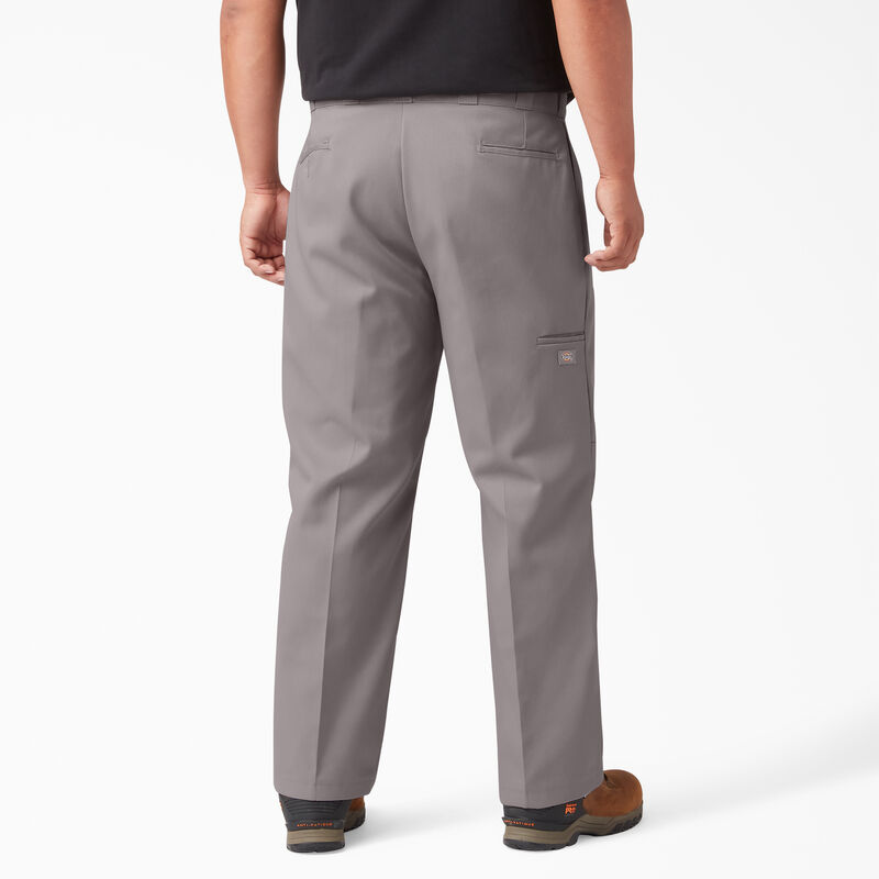 Dickies Loose Fit Double Knee Work Pants Silver ID-kdFmQDAw
