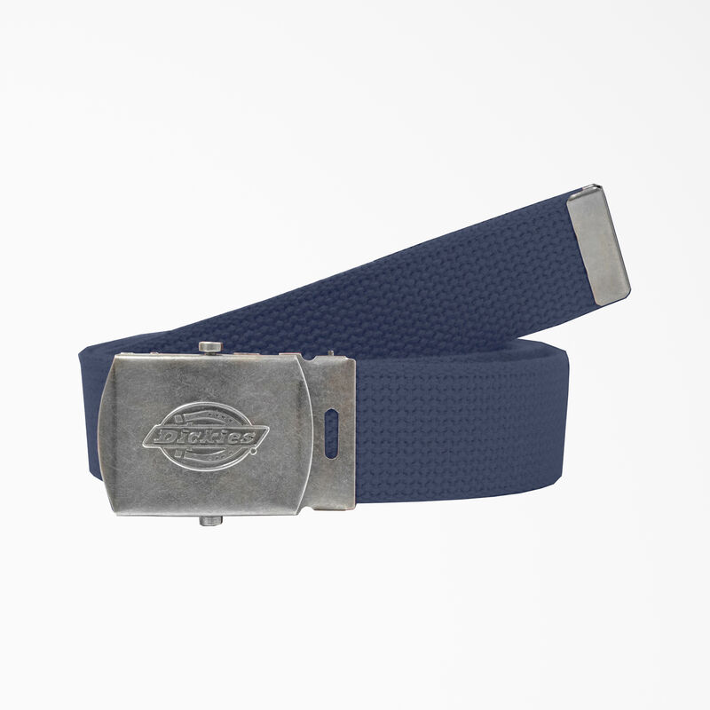 Dickies Military Buckle Web Belt Navy Blue ID-kefUMvqK