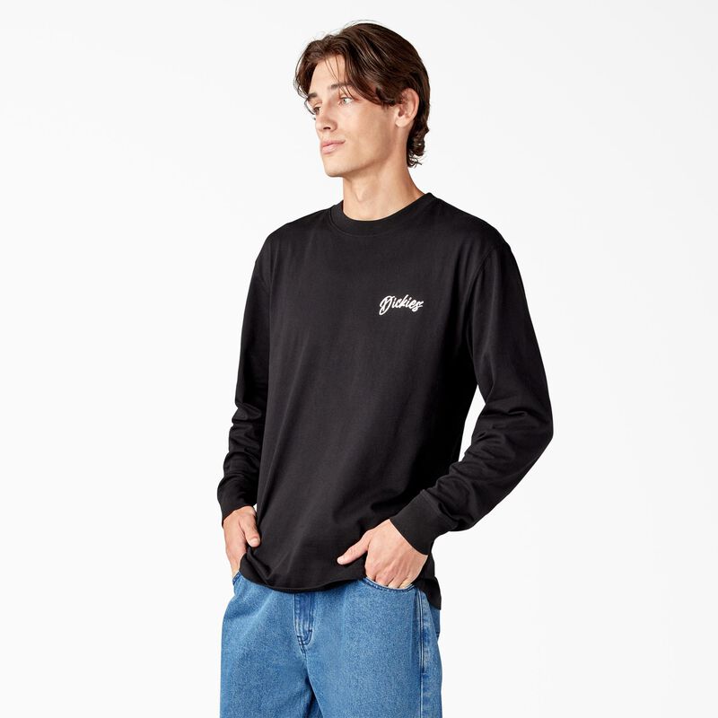 Dickies Dighton Long Sleeve Graphic T-Shirt Black ID-kyajGKC7