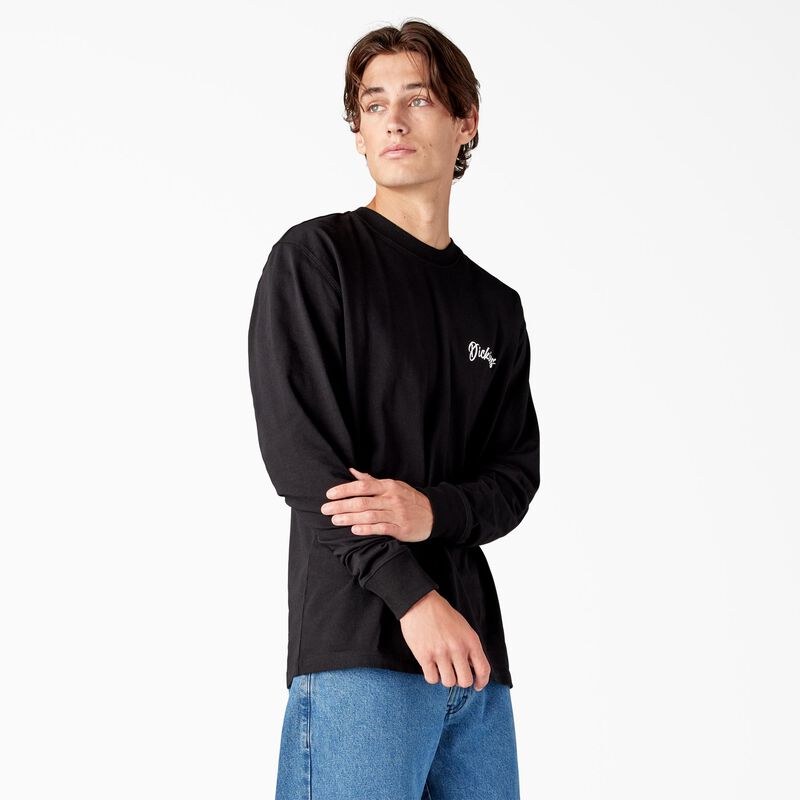 Dickies Dighton Long Sleeve Graphic T-Shirt Black ID-kyajGKC7