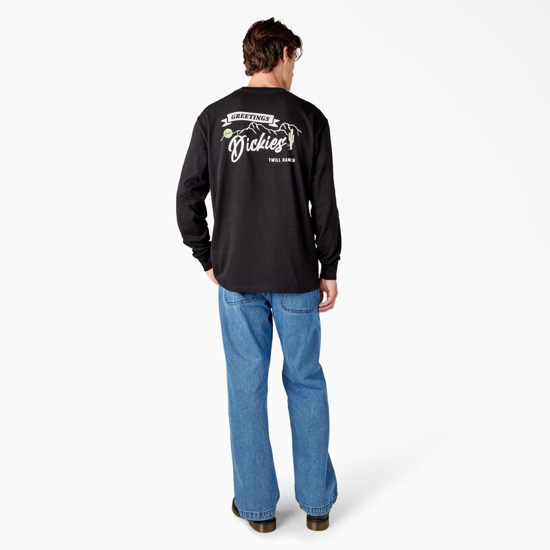 Dickies Dighton Long Sleeve Graphic T-Shirt Black ID-kyajGKC7