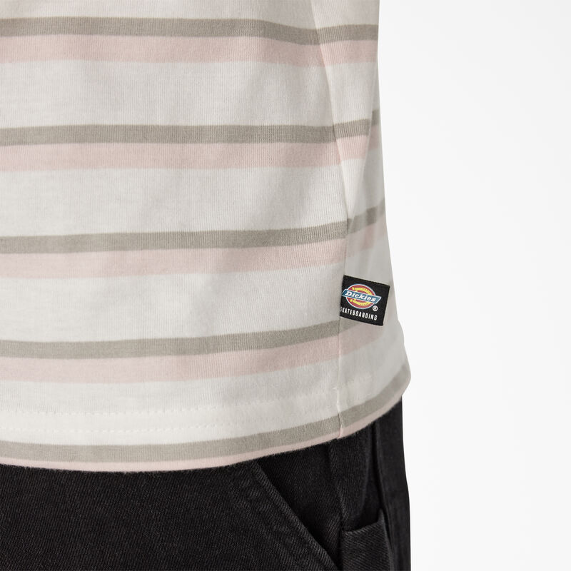 Dickies Skateboarding Striped T-Shirt Lotus Pink/White Stripe ID-l0YvZcbZ