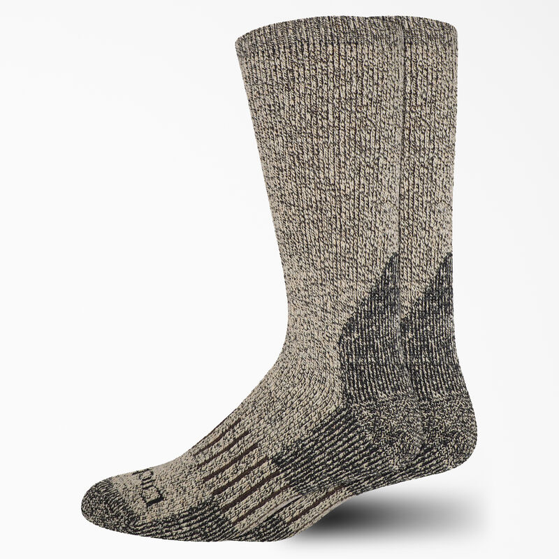 Dickies Heavyweight Wool Blend Socks, Size 6-12, 2-Pack Khaki ID-l30rkQEd