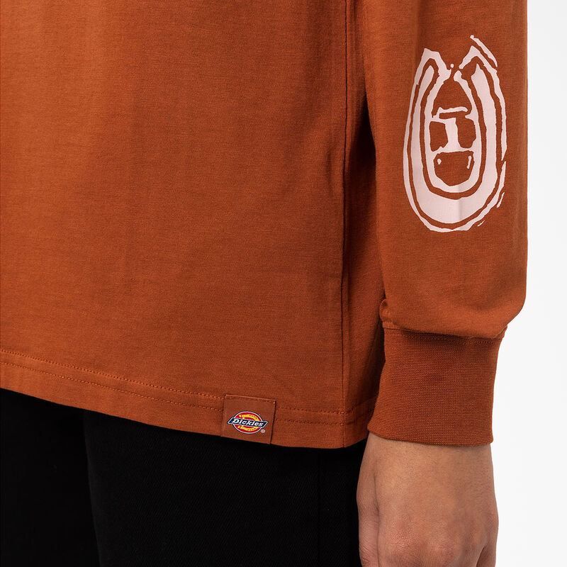 Dickies Falkville Long Sleeve T-Shirt Gingerbread Brown ID-l6JP2ijK
