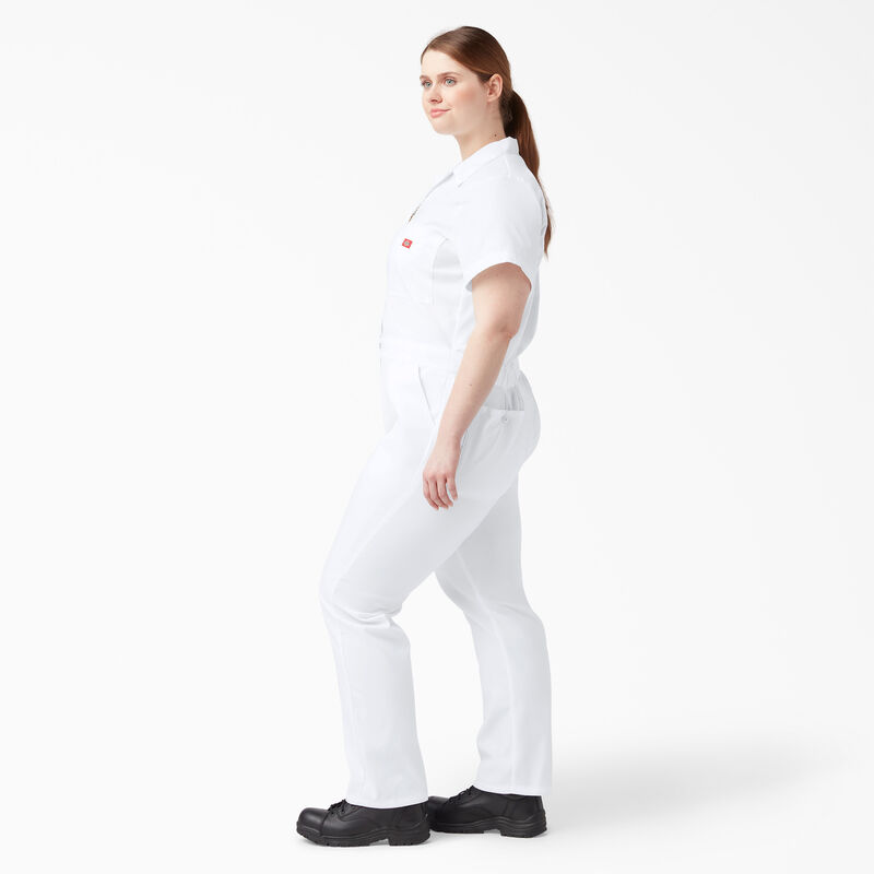 Dickies Plus FLEX Cooling Short Sleeve Coveralls White ID-lIxeDSSb