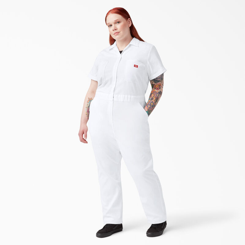 Dickies Plus FLEX Cooling Short Sleeve Coveralls White ID-lIxeDSSb