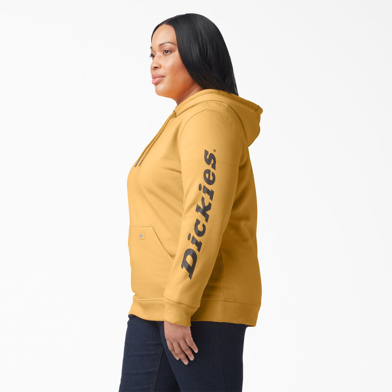 Dickies Plus Heavyweight Logo Sleeve Pullover Orange Glow ID-lxiRrr3T