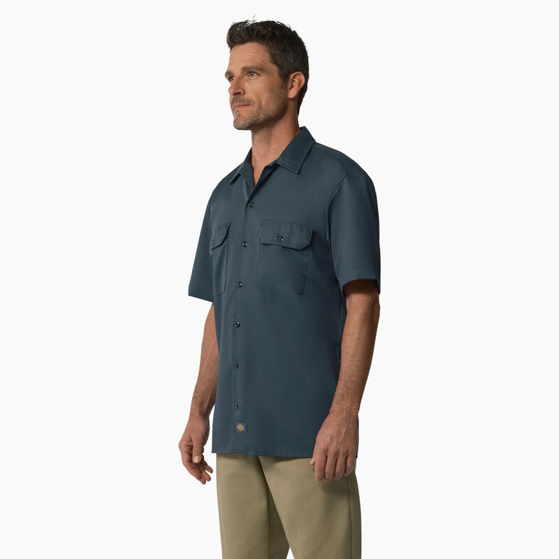 Dickies Short Sleeve Work Shirt Airforce Blue ID-m7ObQXNo