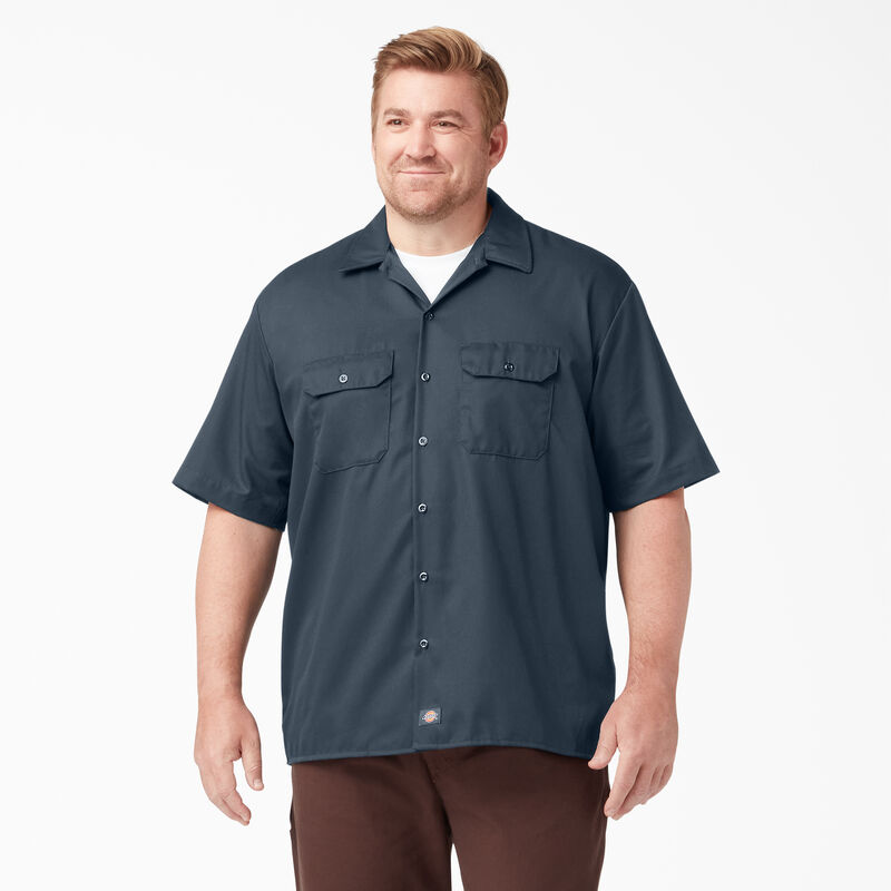 Dickies Short Sleeve Work Shirt Airforce Blue ID-m7ObQXNo