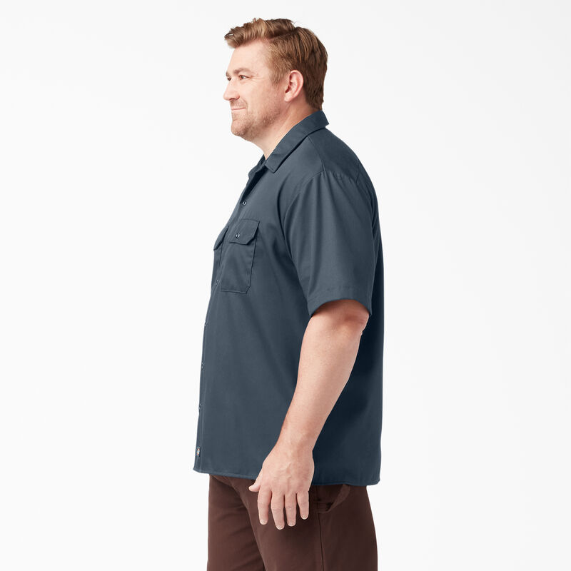Dickies Short Sleeve Work Shirt Airforce Blue ID-m7ObQXNo