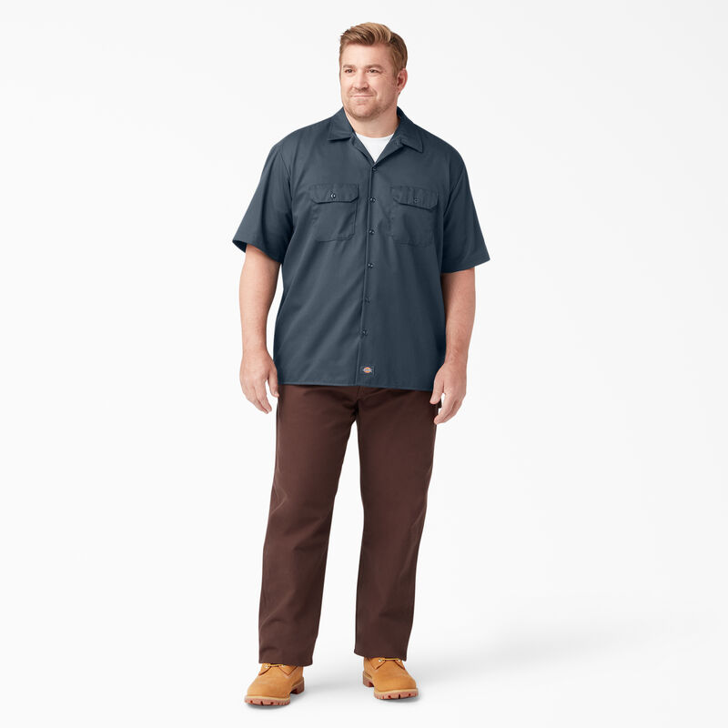 Dickies Short Sleeve Work Shirt Airforce Blue ID-m7ObQXNo