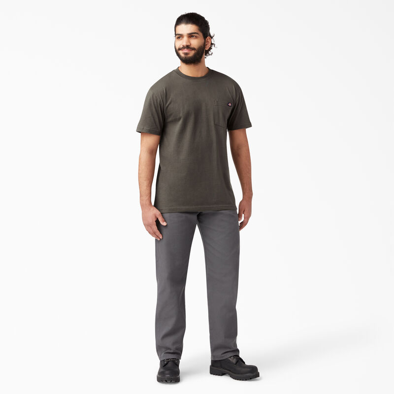 Dickies Heavyweight Short Sleeve Pocket T-Shirt Black Olive ID-mGDoEKib