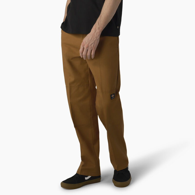 Dickies Skateboarding Regular Fit Double Knee Pants Brown Duck w/ Contrast Stitch ID-mJogwUtV