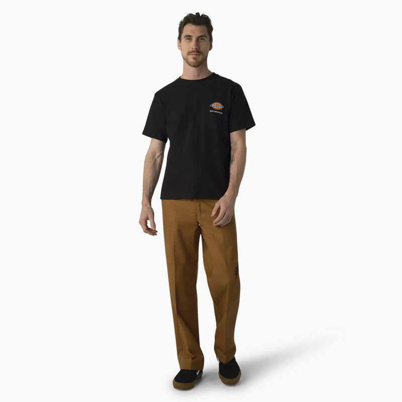 Dickies Skateboarding Regular Fit Double Knee Pants Brown Duck w/ Contrast Stitch ID-mJogwUtV