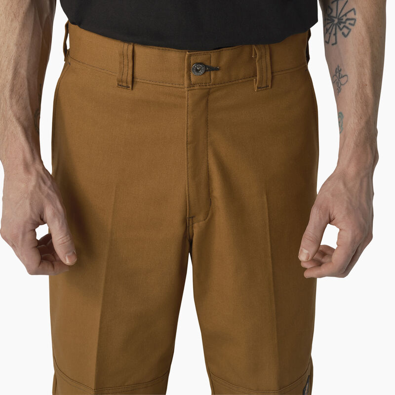 Dickies Skateboarding Regular Fit Double Knee Pants Brown Duck w/ Contrast Stitch ID-mJogwUtV