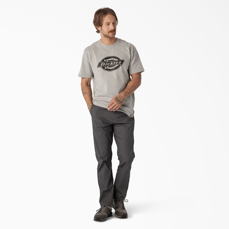 Dickies Short Sleeve Heavyweight Logo T-Shirt Heather Gray ID-mNxX5nGQ