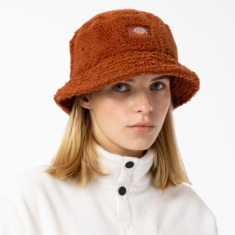 Dickies Red Chute Fleece Bucket Hat Gingerbread Brown ID-mRWZpgwM
