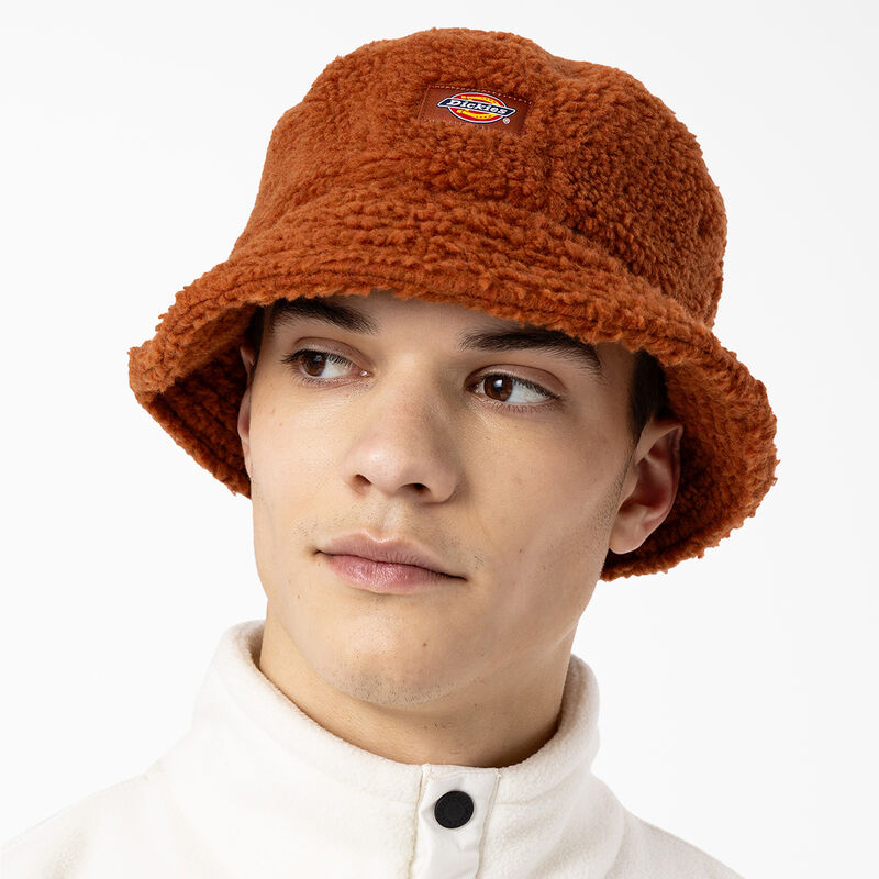 Dickies Red Chute Fleece Bucket Hat Gingerbread Brown ID-mRWZpgwM